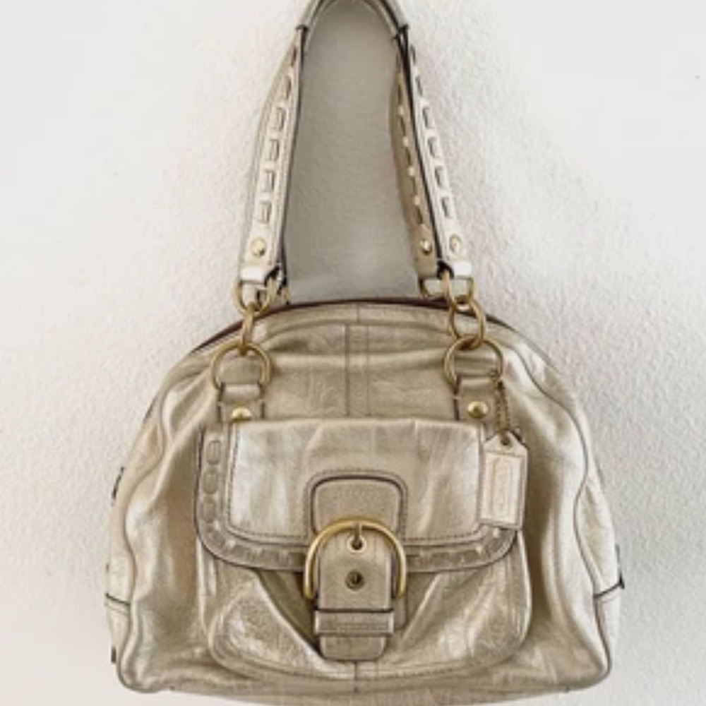 Coach metallic bag—in great condition.